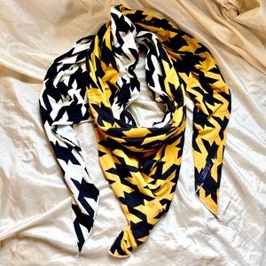 Zara Mustard, Black & White scarf